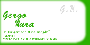 gergo mura business card